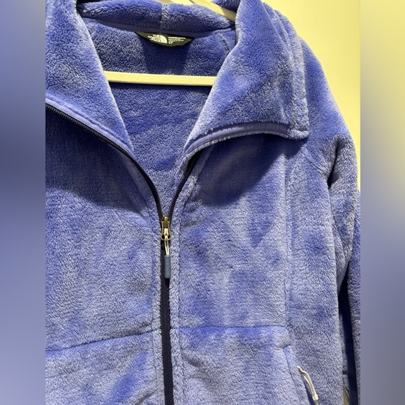 The North Face Purple zip up fleece jacket, size small - Picture 6 of 8